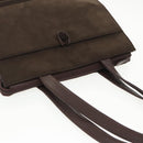 Burberrys Shoulder Bag Suede Leather Brown Auth bs19920-6