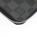 LOUIS VUITTON Damier Graphite Zippy Wallet Vertical N63095 LV Auth bs19927-16