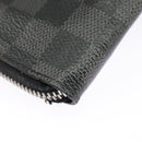 LOUIS VUITTON Damier Graphite Zippy Wallet Vertical N63095 LV Auth bs19927-17