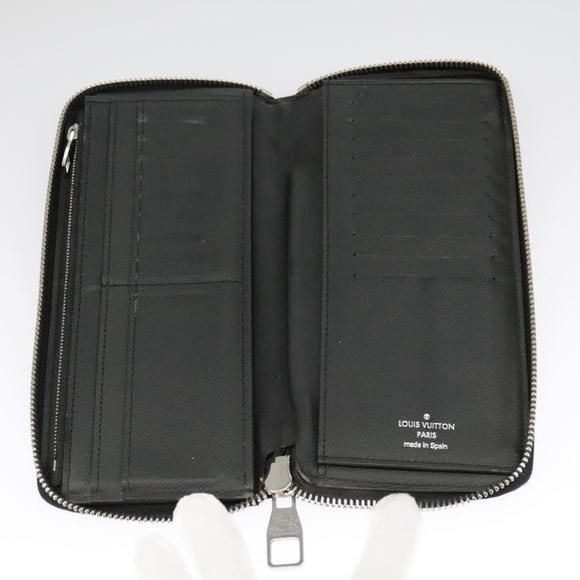 LOUIS VUITTON Damier Graphite Zippy Wallet Vertical N63095 LV Auth bs19927
