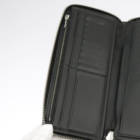 LOUIS VUITTON Damier Graphite Zippy Wallet Vertical N63095 LV Auth bs19927