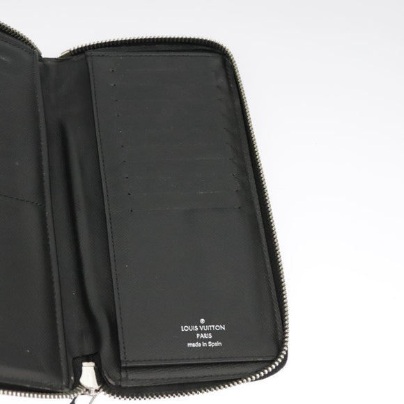 LOUIS VUITTON Damier Graphite Zippy Wallet Vertical N63095 LV Auth bs19927