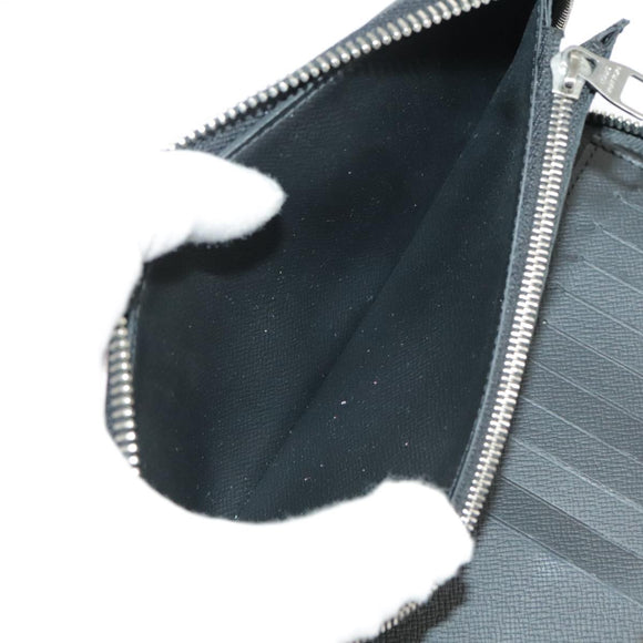 LOUIS VUITTON Damier Graphite Zippy Wallet Vertical N63095 LV Auth bs19927