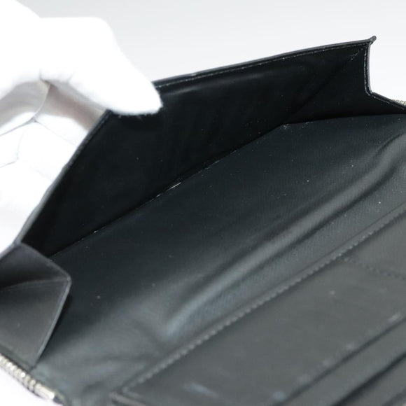 LOUIS VUITTON Damier Graphite Zippy Wallet Vertical N63095 LV Auth bs19927