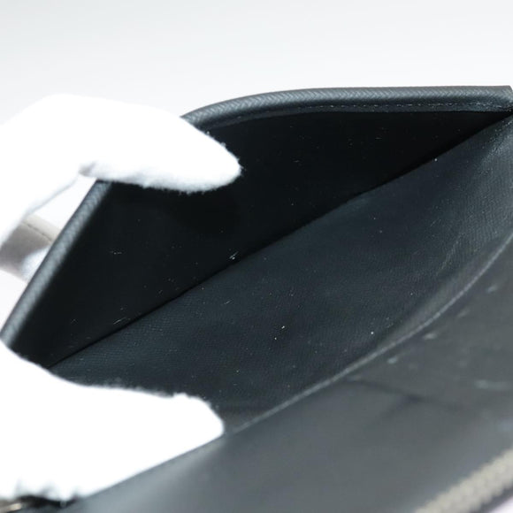 LOUIS VUITTON Damier Graphite Zippy Wallet Vertical N63095 LV Auth bs19927