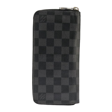 LOUIS VUITTON Damier Graphite Zippy Wallet Vertical N63095 LV Auth bs19927 - 0