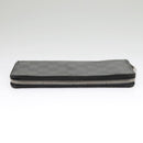 LOUIS VUITTON Damier Graphite Zippy Wallet Vertical N63095 LV Auth bs19927-3