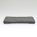 LOUIS VUITTON Damier Graphite Zippy Wallet Vertical N63095 LV Auth bs19927-4