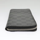 LOUIS VUITTON Damier Graphite Zippy Wallet Vertical N63095 LV Auth bs19927-6
