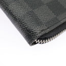 LOUIS VUITTON Damier Graphite Zippy Wallet Vertical N63095 LV Auth bs19927-14