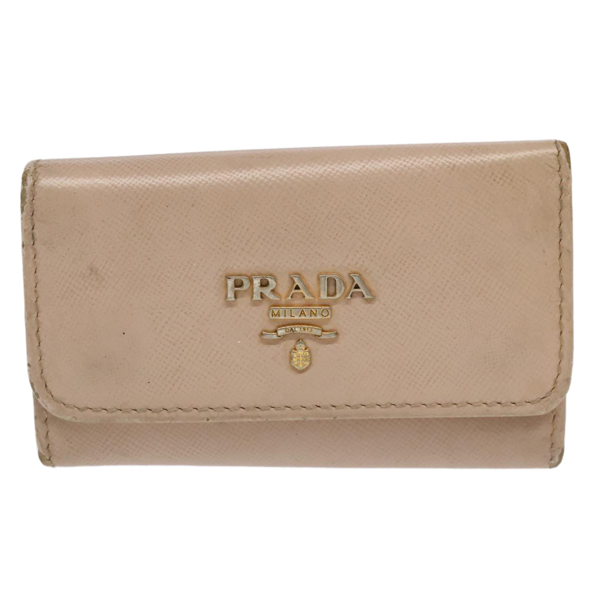 PRADA Wallet Nylon Leather 4Set Black Pink Auth bs19938 - 0