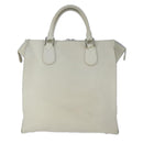 LOUIS VUITTON Naxos Cabas Hand Bag Leather White M95887 LV Auth bs19946-2