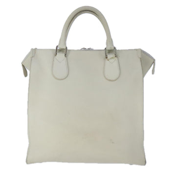 LOUIS VUITTON Naxos Cabas Hand Bag Leather White M95887 LV Auth bs19946 - 0