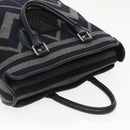 LOUIS VUITTON Covervale Hand Bag Wool Navy M95241 LV Auth bs19947-6