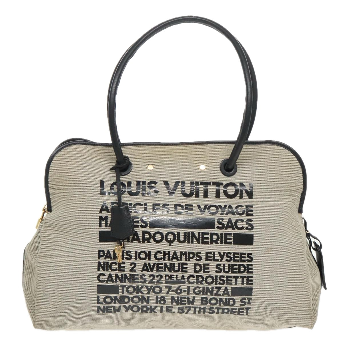 LOUIS VUITTON Cruise line Artikurda Voyage Bag Canvas Gray M92806 Auth bs19949 - 0