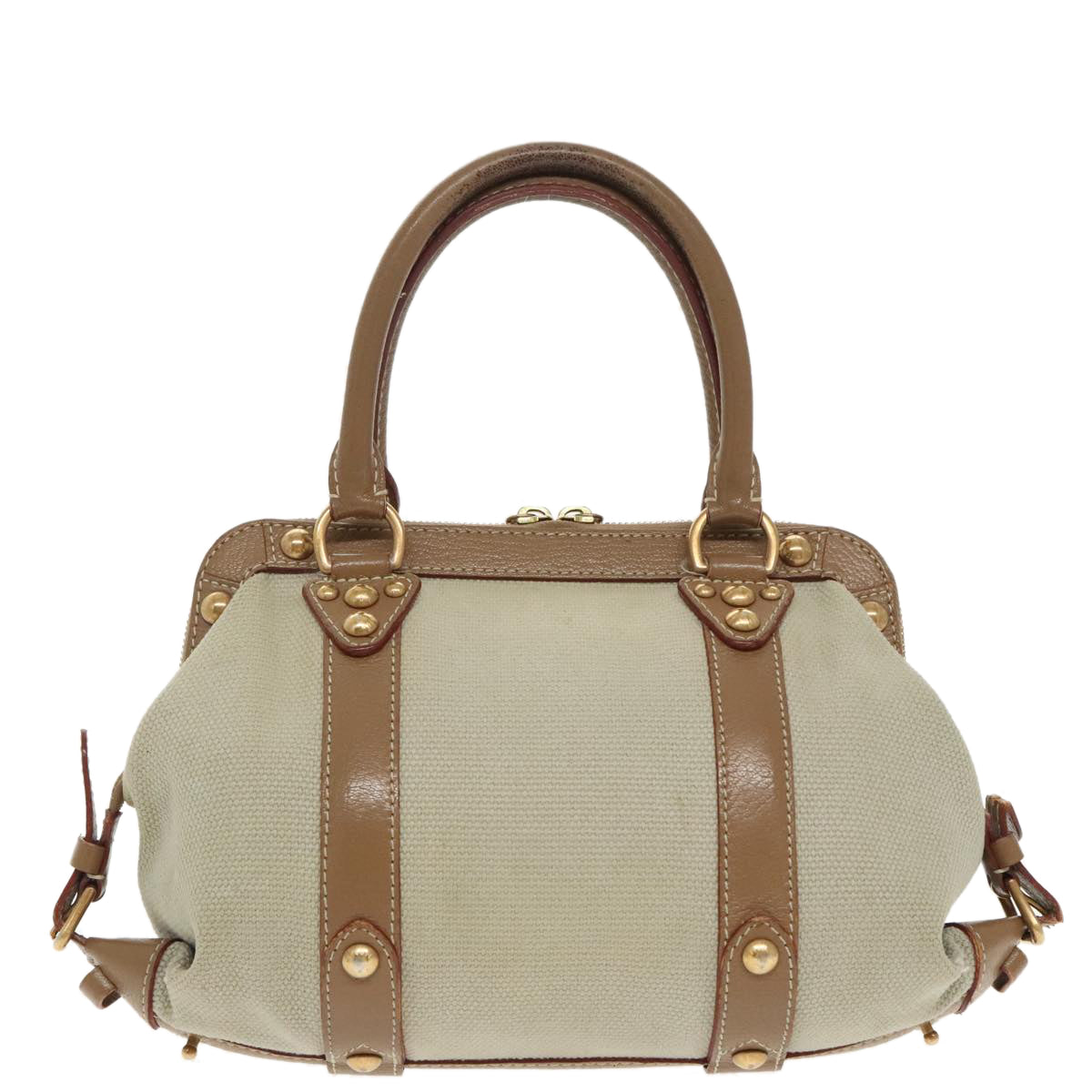 LOUIS VUITTON Antigua Sac Denuit PM Tote Bag Beige M48827 LV Auth bs19953 - 0