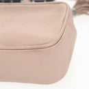 SAINT LAURENT Waist Pouch Leather Pink Black Silver Auth bs19957-16