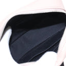 SAINT LAURENT Waist Pouch Leather Pink Black Silver Auth bs19957-10