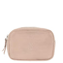 SAINT LAURENT Waist Pouch Leather Pink Black Silver Auth bs19957-13