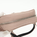 SAINT LAURENT Waist Pouch Leather Pink Black Silver Auth bs19957-6