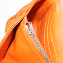 BALENCIAGA Chain BB Round Shoulder Bag Nylon Orange 501681 Auth bs19960V-23