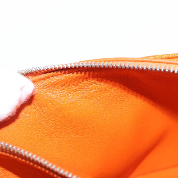 BALENCIAGA Chain BB Round Shoulder Bag Nylon Orange 501681 Auth bs19960V