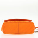 BALENCIAGA Chain BB Round Shoulder Bag Nylon Orange 501681 Auth bs19960V-5