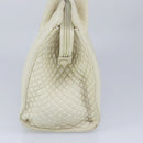 BALLY Hand Bag Leather Beige Gold Auth bs19978-4