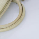 BALLY Hand Bag Leather Beige Gold Auth bs19978-7