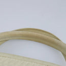 BALLY Hand Bag Leather Beige Gold Auth bs19978-8
