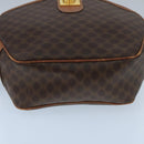 CELINE Macadam Canvas Shoulder Bag PVC Leather Brown Gold Auth bs19980-9
