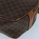 CELINE Macadam Canvas Shoulder Bag PVC Leather Brown Gold Auth bs19980-10