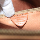 CELINE Macadam Canvas Shoulder Bag PVC Leather Brown Gold Auth bs19980-19