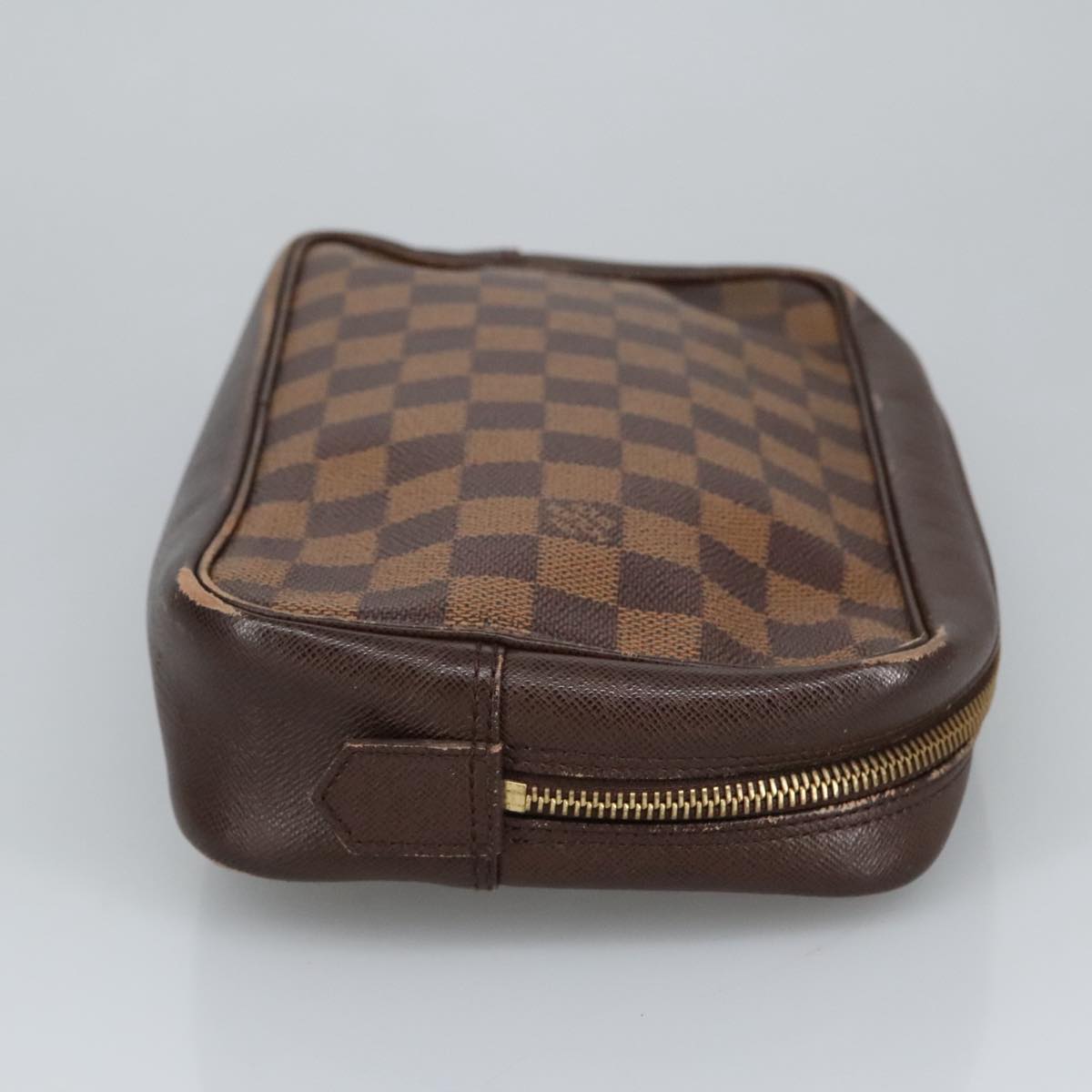 LOUIS VUITTON Damier Ebene Trousse Toilette 25 Clutch Bag N47624 LV Auth bs19992