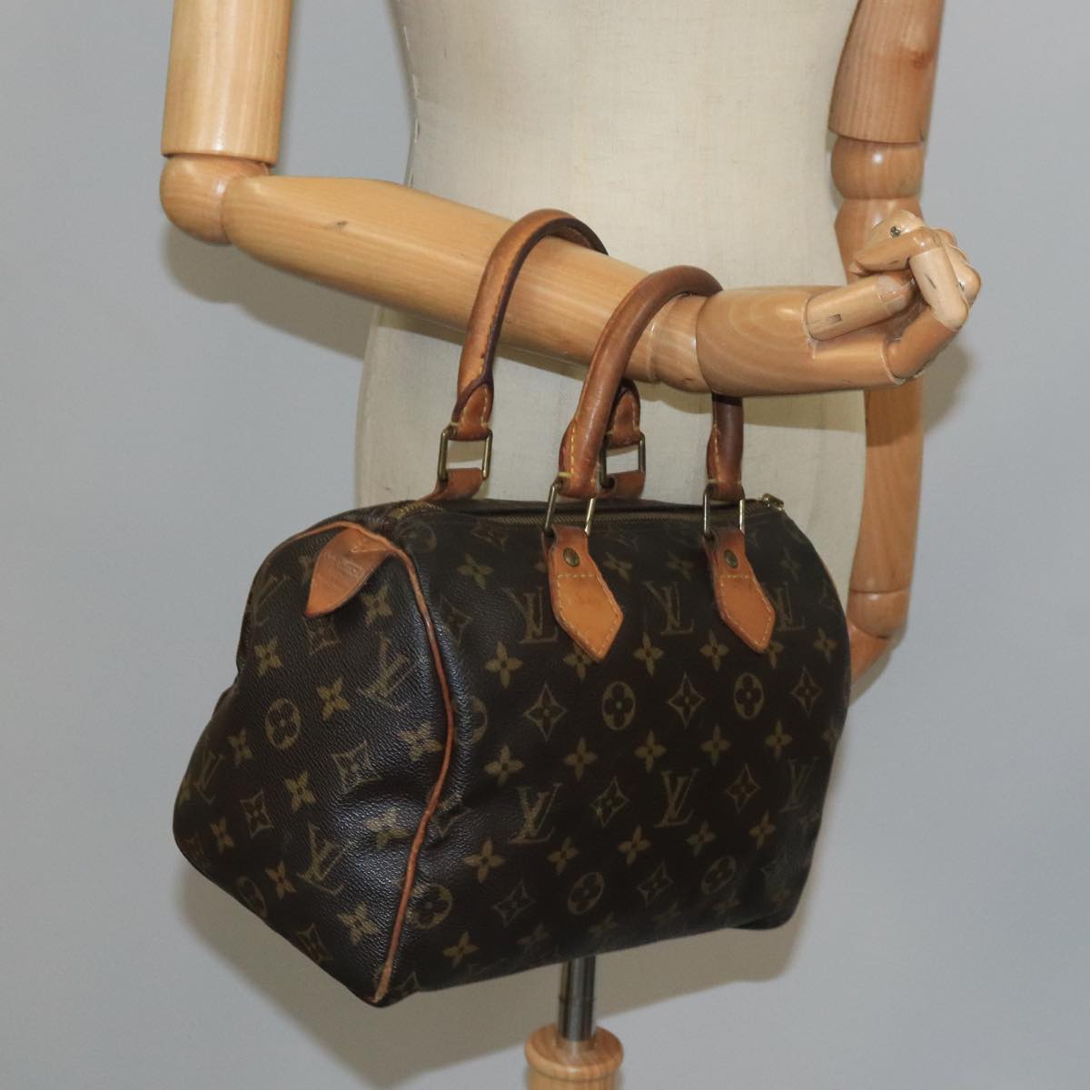 LOUIS VUITTON Monogram Speedy 25 Hand Bag M41528 LV Auth bs19995