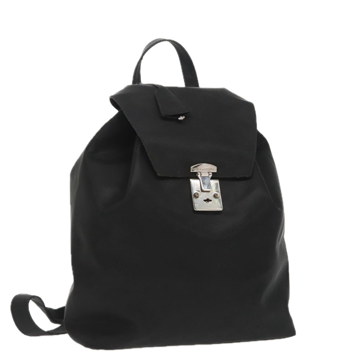 DOLCE&GABBANA Backpack Nylon Black Auth bs19996