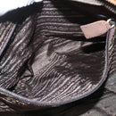 PRADA Chain Hand Bag Nylon Beige Gold Auth bs19999-23