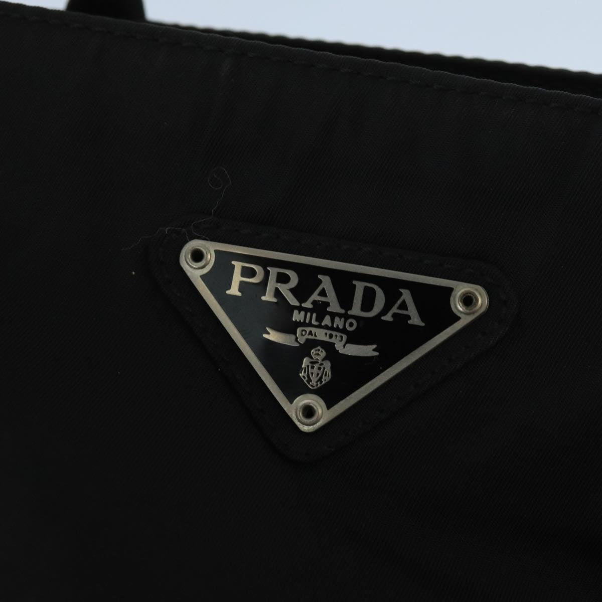 PRADA Hand Bag Nylon Black Auth bs20003