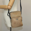 PRADA Shoulder Bag Nylon Beige Auth bs20005-29
