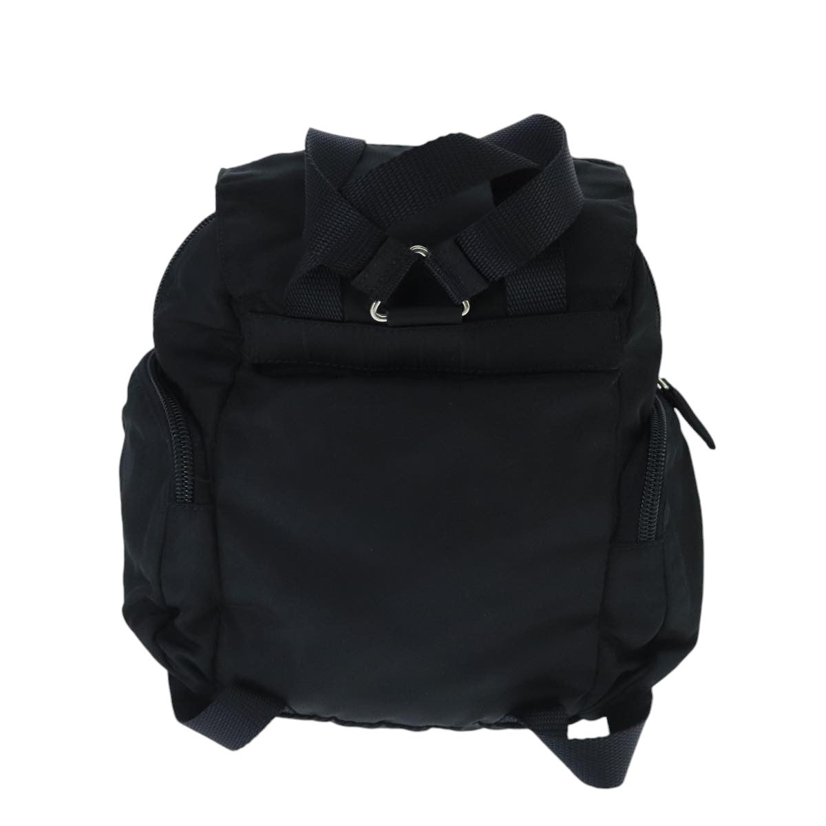 PRADA Backpack Nylon Black Silver Auth bs20007 - 0