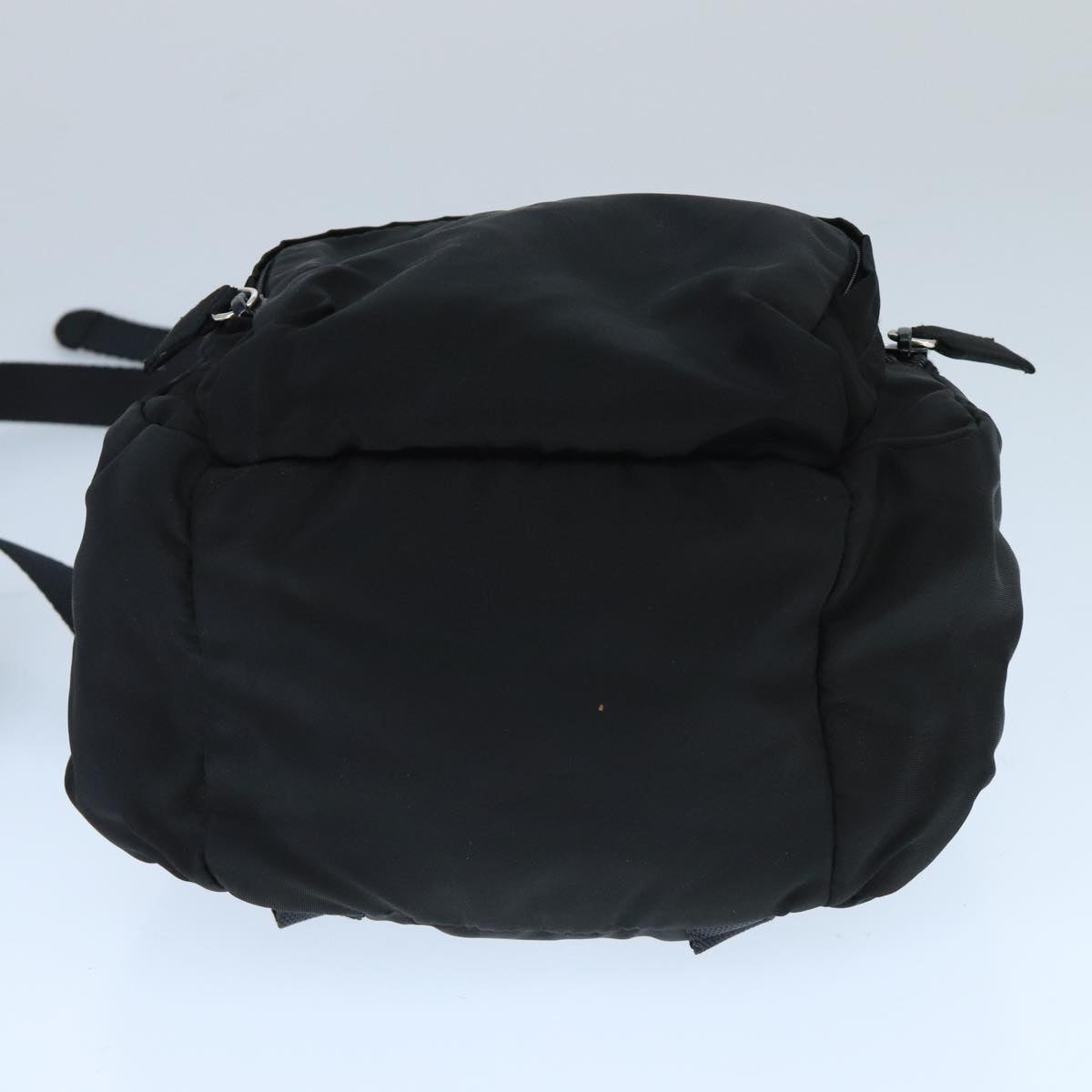 PRADA Backpack Nylon Black Silver Auth bs20007