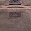 BURBERRY Blue Label Shoulder Bag Suede Brown Silver Auth bs20013-10
