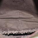 BURBERRY Blue Label Shoulder Bag Suede Brown Silver Auth bs20013-11