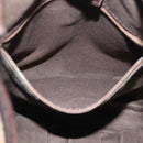 BURBERRY Blue Label Shoulder Bag Suede Brown Silver Auth bs20013-20