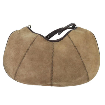 BURBERRY Blue Label Shoulder Bag Suede Brown Silver Auth bs20013 - 0