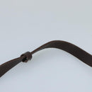 BURBERRY Blue Label Shoulder Bag Suede Brown Silver Auth bs20013-8