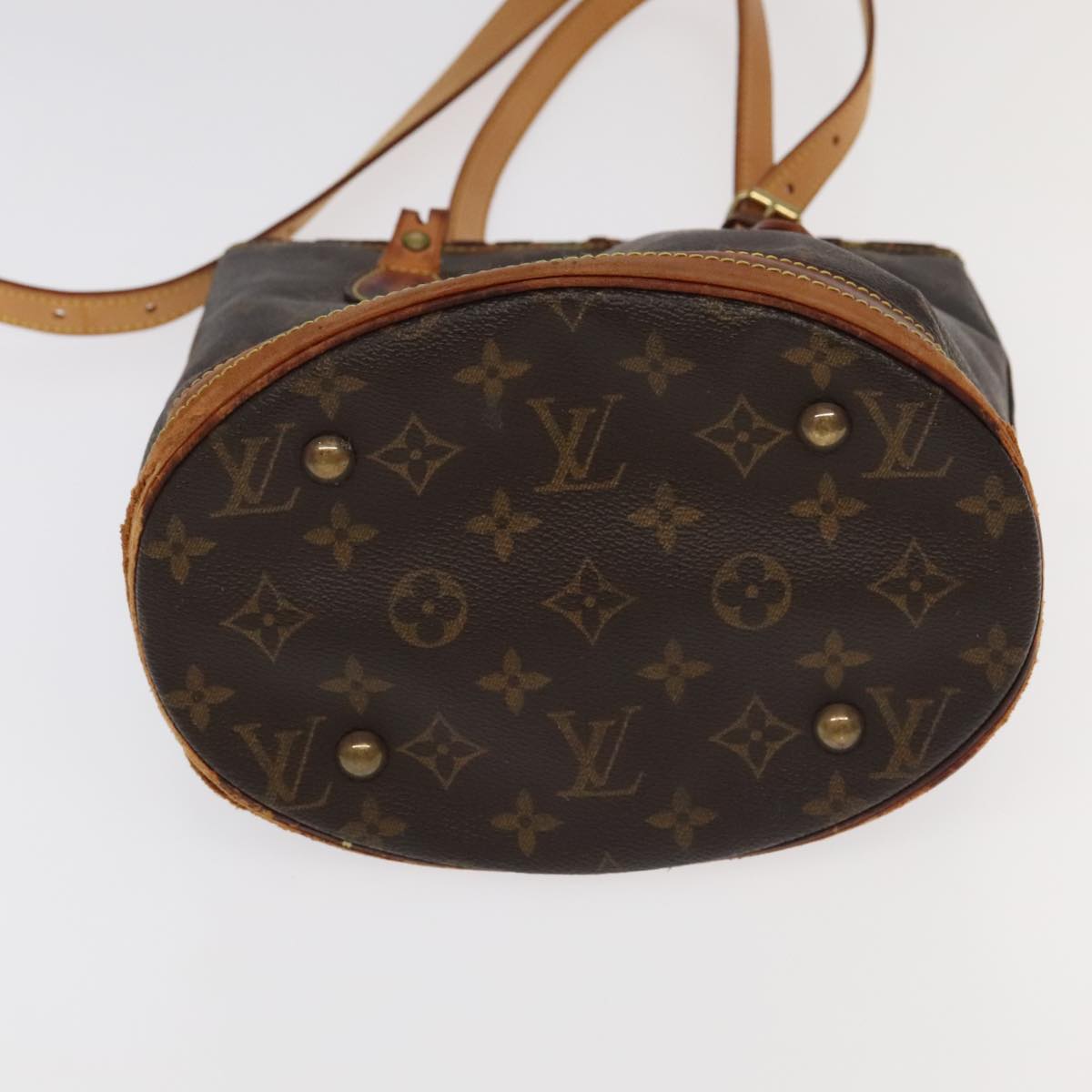 LOUIS VUITTON Monogram Bucket PM Shoulder Bag M42238 LV Auth bs20014