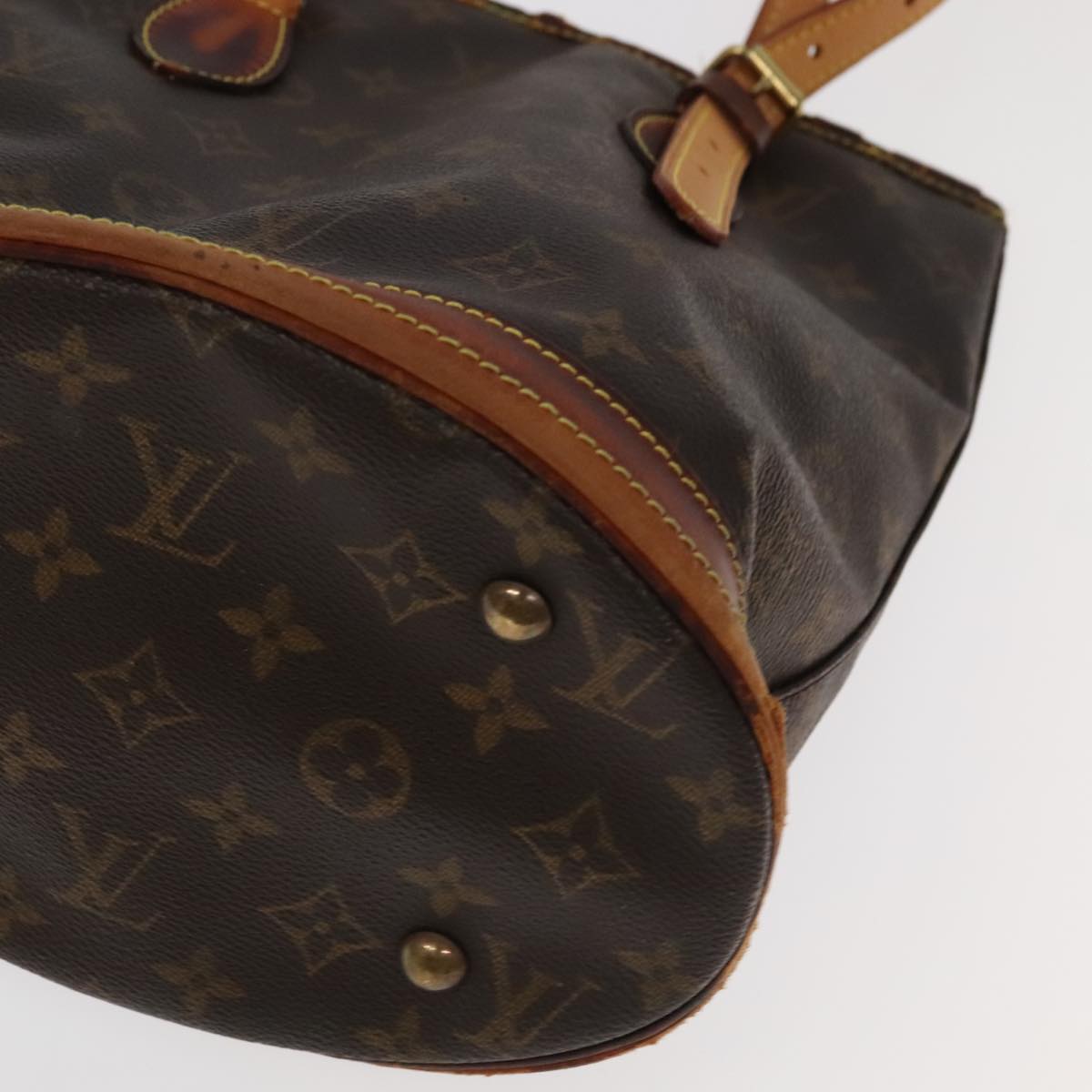 LOUIS VUITTON Monogram Bucket PM Shoulder Bag M42238 LV Auth bs20014