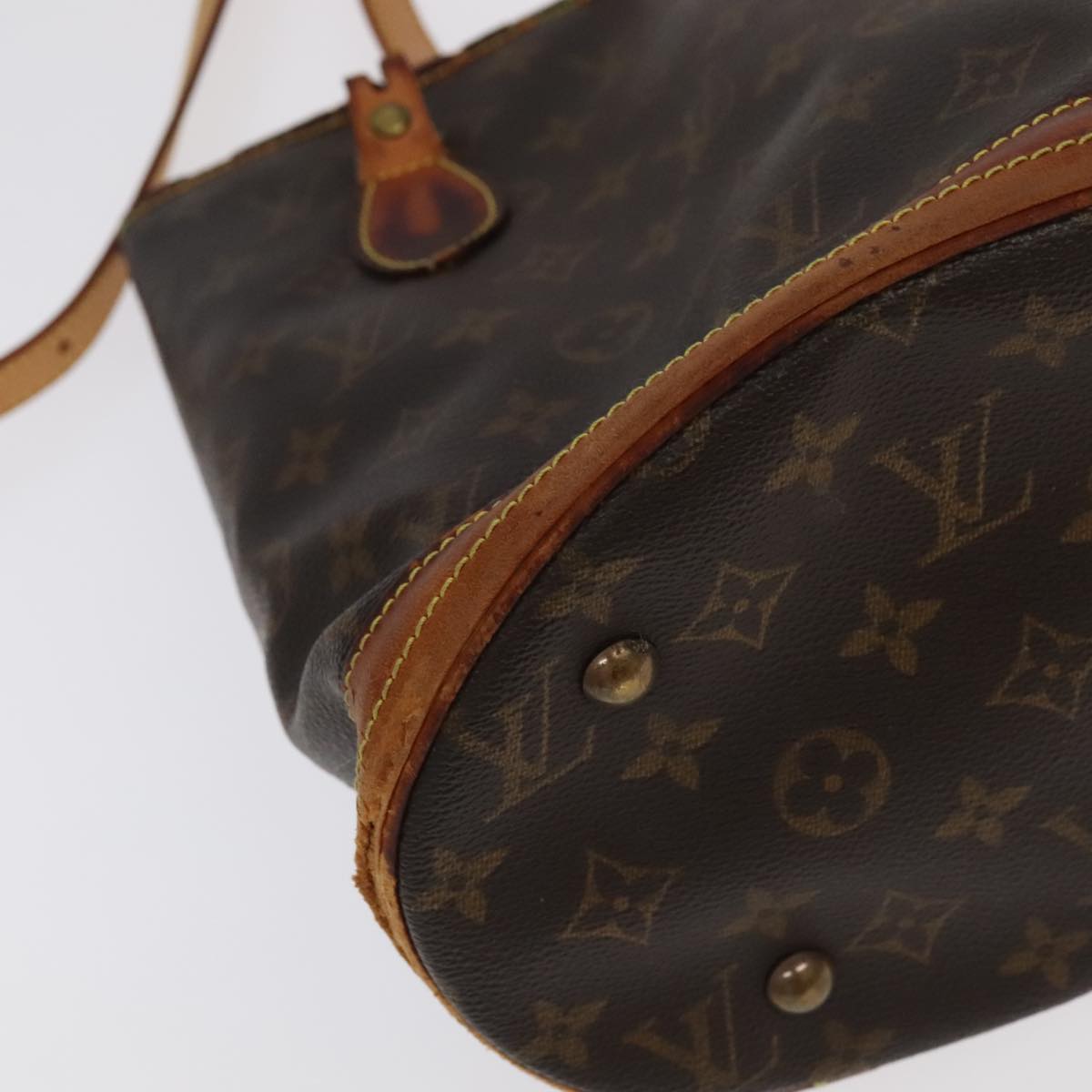 LOUIS VUITTON Monogram Bucket PM Shoulder Bag M42238 LV Auth bs20014