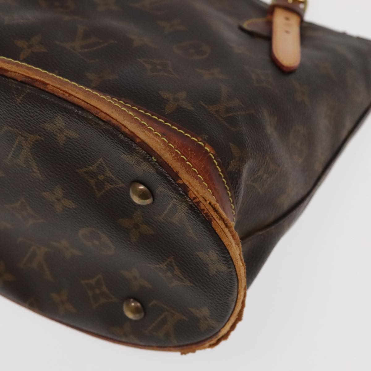 LOUIS VUITTON Monogram Bucket PM Shoulder Bag M42238 LV Auth bs20014